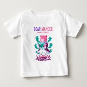 T-shirt Pour Bébé Bearmancer Invoque des Grizzlis Fantomatiques Ours
