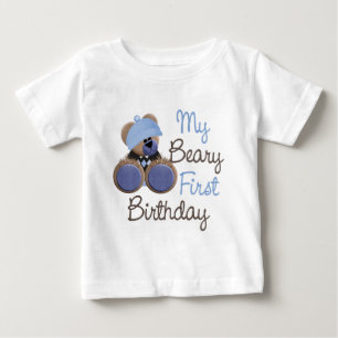 T-shirt Pour Bébé beary-first-birthday-boy.png