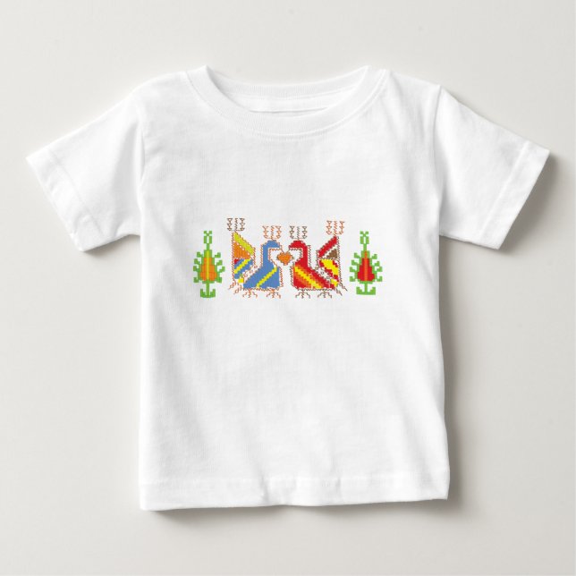 T-shirt Pour Bébé Beau art autochtone Ruffle Tee (Devant)