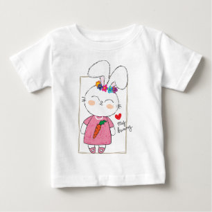 T-shirt Pour Bébé Beau bébé lapin