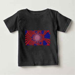 T-shirt Pour Bébé Beau drapeau américain Extraordinaire Kaleidoscope