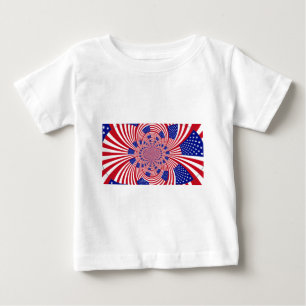 T-shirt Pour Bébé Beau drapeau américain Extraordinaire Kaleidoscope