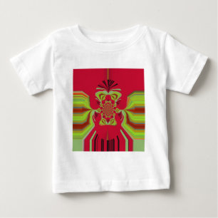 T-shirt Pour Bébé Beau Extraordinaire Africain rouge Motif Motif