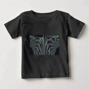 T-shirt Pour Bébé Beau Extraordinaire Vert Aurora Texture Art Design