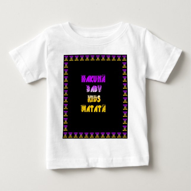 T-shirt Pour Bébé Beau Hakuna Matata Art Print (Devant)