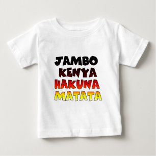 T-shirt Pour Bébé Beau Jambo Kenya Hakuna Matata Beau Art