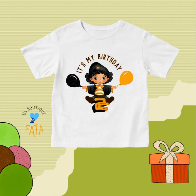 T-shirt Pour Bébé Beau pirate (Créateur téléchargé)