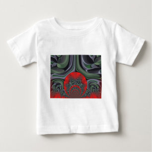 T-shirt Pour Bébé Beau Rouge Aurora Art Imprimer