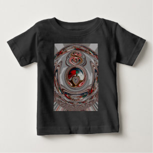 T-shirt Pour Bébé Beaux Coeurs de Noël Fêtes Couleurs de saison