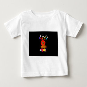 T-shirt Pour Bébé Bébé adorable Lion Art Design Motif