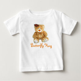 T-shirt Pour Bébé Bébé avec un Ours en peluche Brown et un HUG de pa