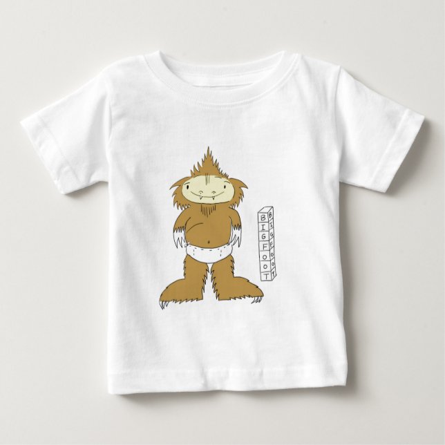 T-shirt Pour Bébé bébé Bigfoot (Devant)