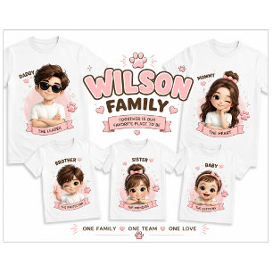 T-shirt Pour Bébé Bébé - Conception de T-Shirt de Famille Mignonne