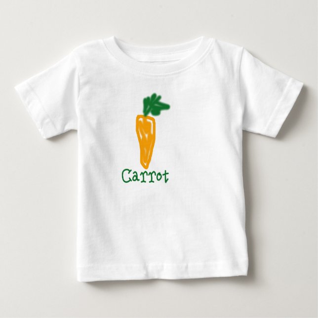 T-shirt Pour Bébé Bébé de carotte (Devant)