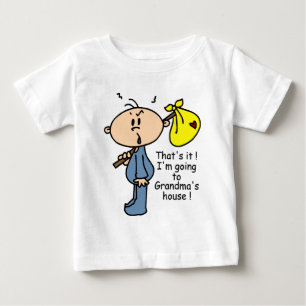 T-shirt Pour Bébé Bébé de la Chambre de la grand-maman (BLEU)
