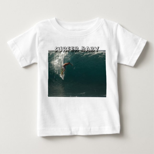 T-shirt Pour Bébé Bébé de surfer (Devant)