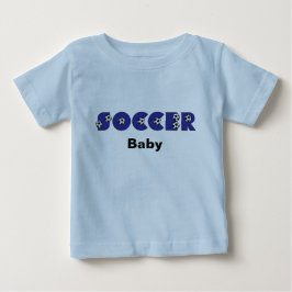 T-shirt Pour Bébé Bébé du football dans le bleu