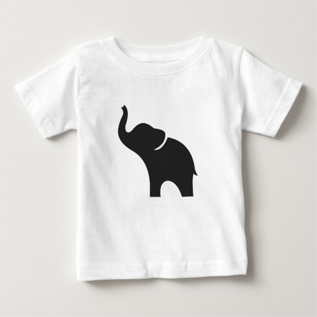 T-shirt Pour Bébé Bébé éléphant (Devant)