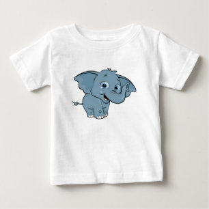 T-shirt Pour Bébé Bébé éléphant mignon