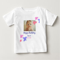 Bébé enfants 1er anniversaire ajouter le nom date 