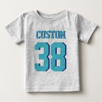 Bébé gris et turquoise | Design Jersey Sport