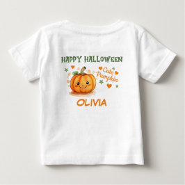 T-shirt Pour Bébé Bébé Halloween Citrouille mignon