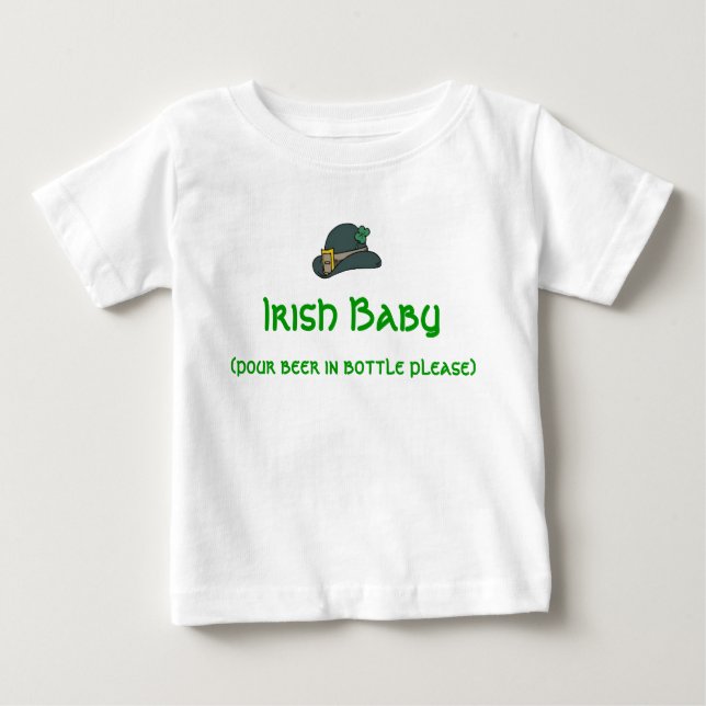 T-shirt Pour Bébé Bébé irlandais (Devant)