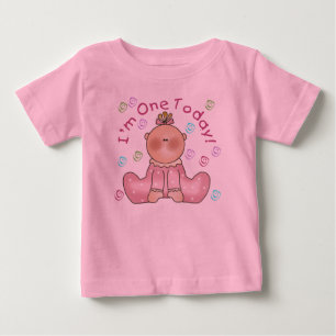 T-shirt Pour Bébé Bébé j'ai un ans aujourd'hui
