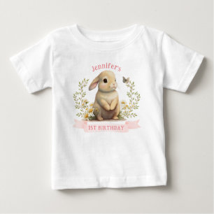 T-shirt Pour Bébé Bébé mignon avec Papillon Anniversaire de Pâques