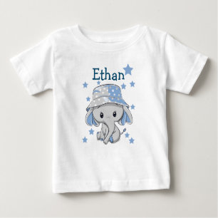 T-shirt Pour Bébé Bébé mignon éléphant garçon