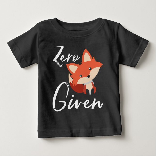 T-shirt Pour Bébé Bébé mignon Fox Zero Fox Donné (Devant)