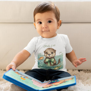 T-shirt Pour Bébé Bébé mignon Otter Sexe Neutre