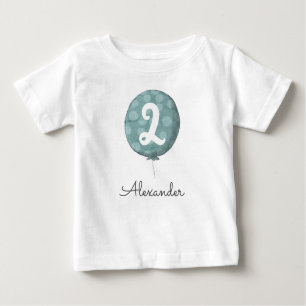 T-shirt Pour Bébé Bébé mignonne Boulon garçon 2e anniversaire Jeu de