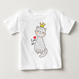 T-shirt Pour Bébé Bébé princesse chat