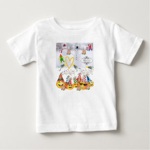 T-shirt Pour Bébé Bébé Romper Joyeux Noël Joyeux Anniversaire