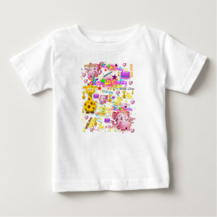 T-shirt Pour Bébé Bébé Romper Wild Un premier anniversaire