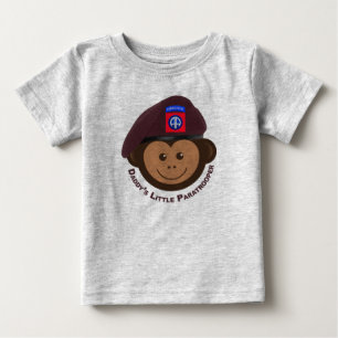 T-shirt Pour Bébé Bébé singe "Le petit parachutiste de papa"