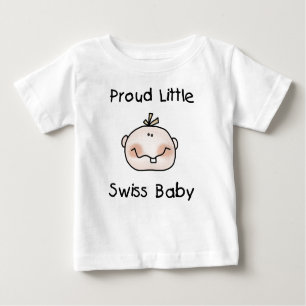 T-shirt Pour Bébé Bébé suisse fier