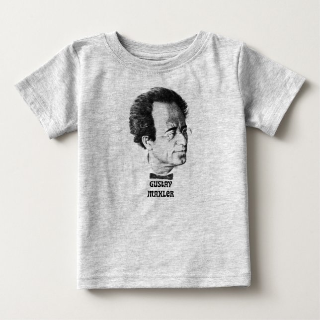 T-shirt Pour Bébé Bébé T de Gustav Mahler (Devant)