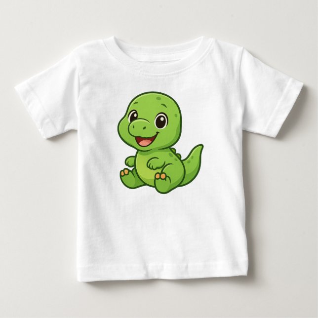 T-shirt Pour Bébé Bébé T Rex (Devant)