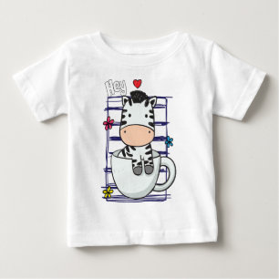 T-shirt Pour Bébé Bébé tasse zèbre