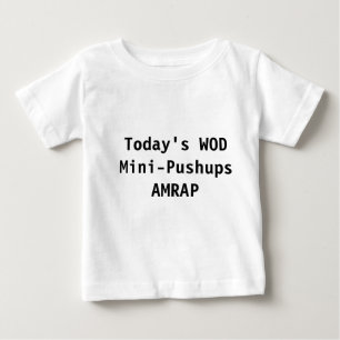 T-shirt Pour Bébé Bébé WOD : Mini-Pousées
