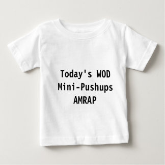 T-shirt Pour Bébé Bébé WOD : Mini-Pushups
