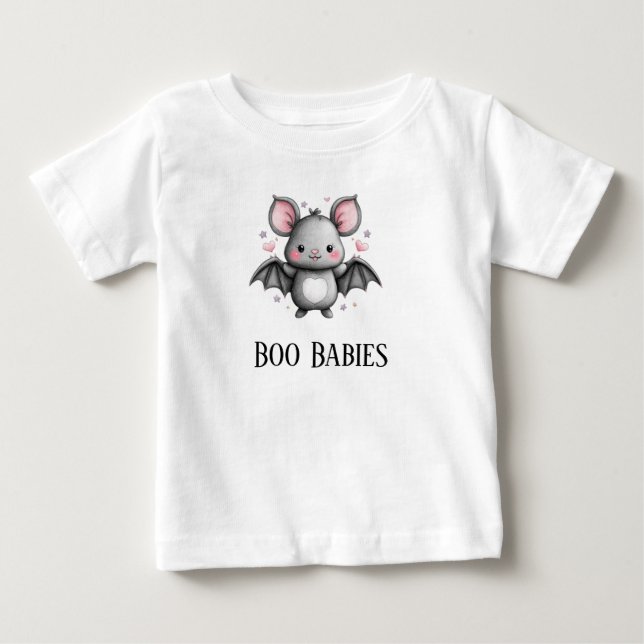 T-shirt Pour Bébé Bébés Batty Boo mignons (Devant)