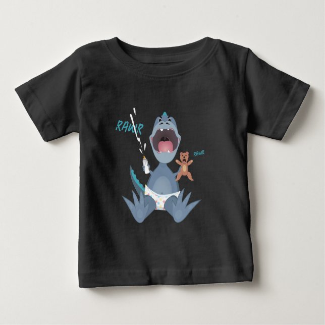 T-shirt Pour Bébé Bébésaurus (Devant)