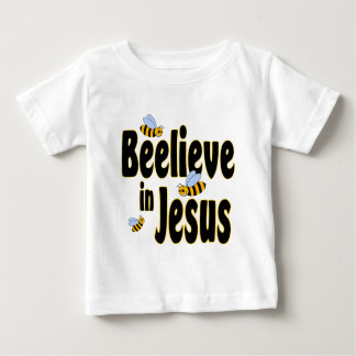 T-shirt Pour Bébé Beelieve en noir de Jésus