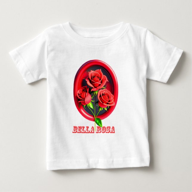 T-shirt Pour Bébé Bella Rosa (Devant)