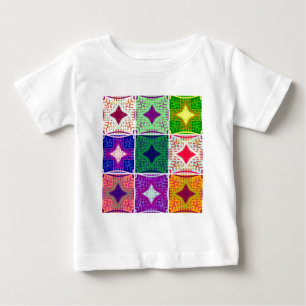 T-shirt Pour Bébé Belle À damiers africaine Extraordinaire Imprimer 
