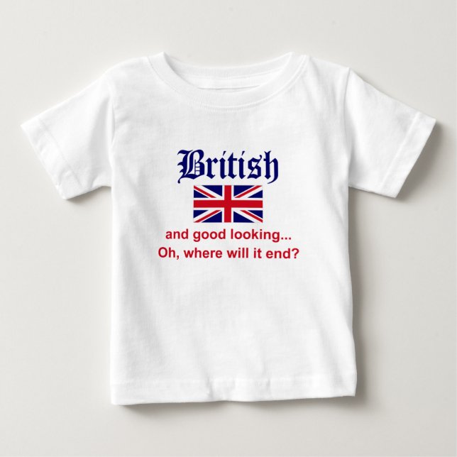 T-shirt Pour Bébé Belle apparence britannique (Devant)