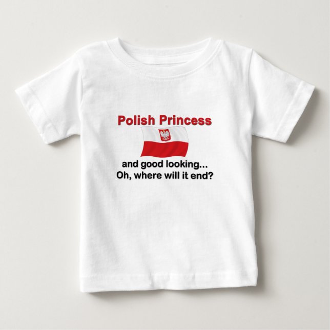 T-shirt Pour Bébé Belle apparence princesse polonaise (Devant)